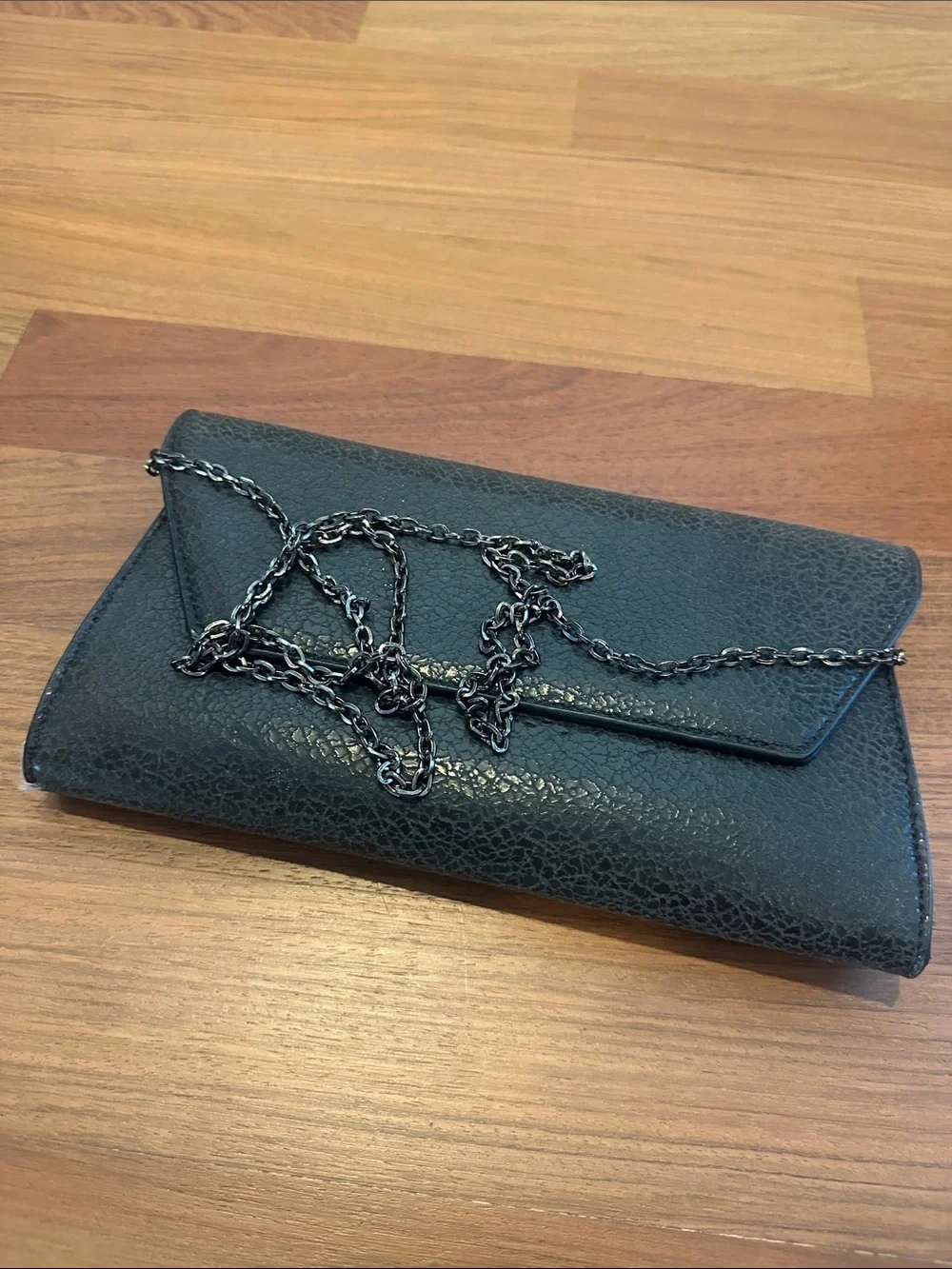 Urban Expressions Black Textured Clutch